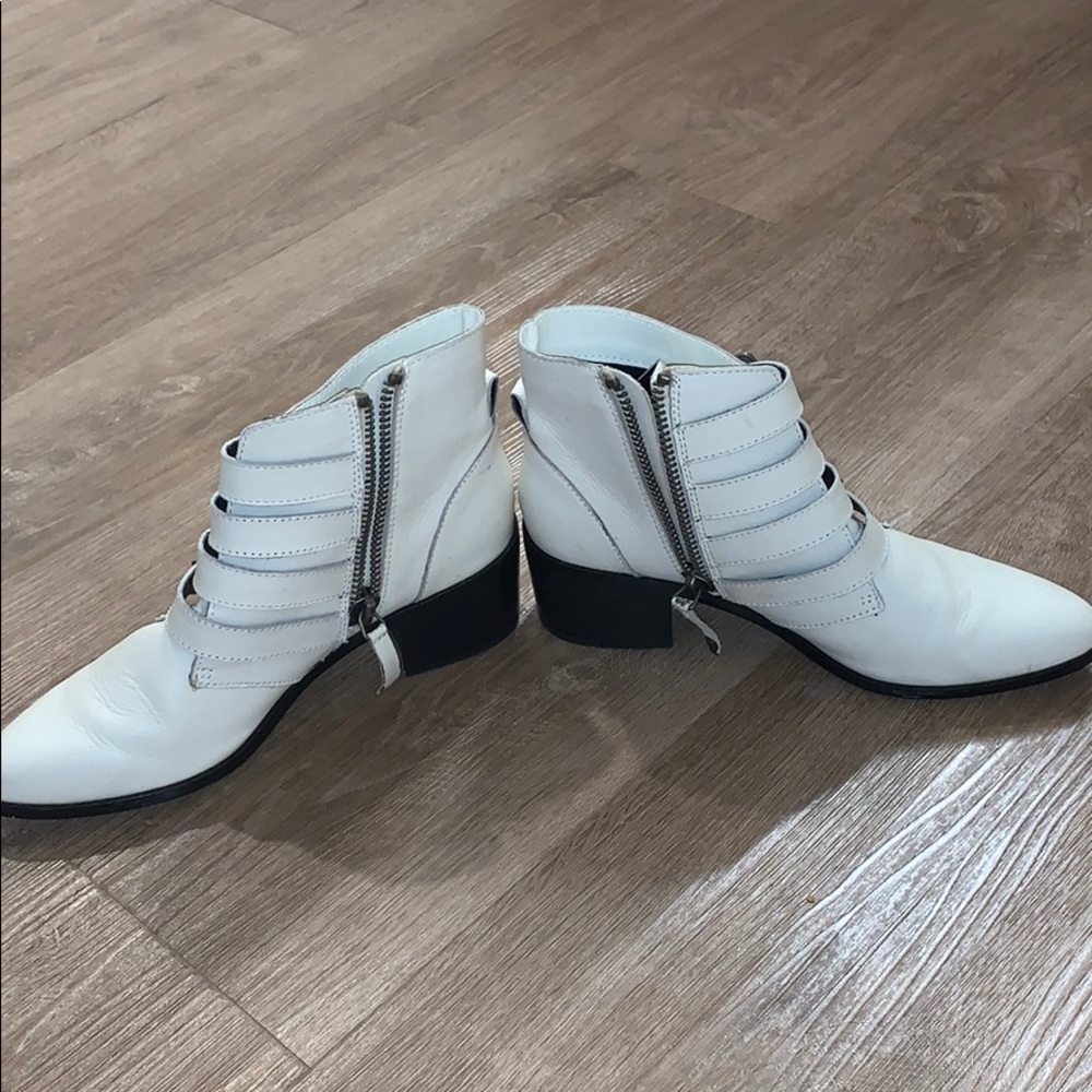 White Steve Madden Booties - Picture 3 of 6